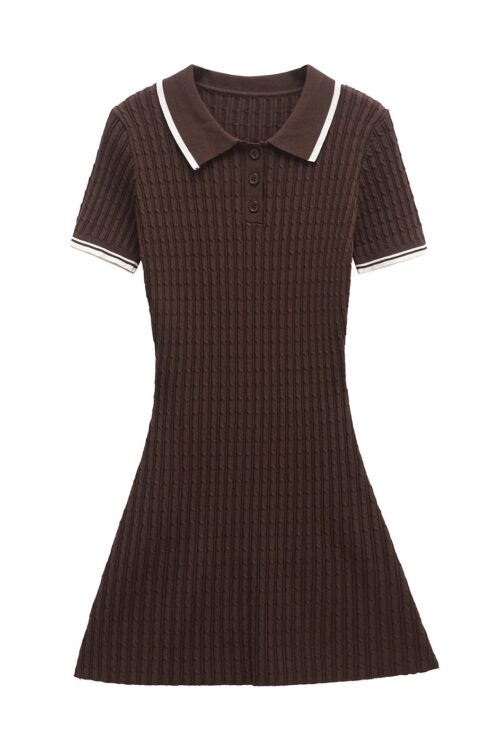 The Cocoa Polo Knit Dress