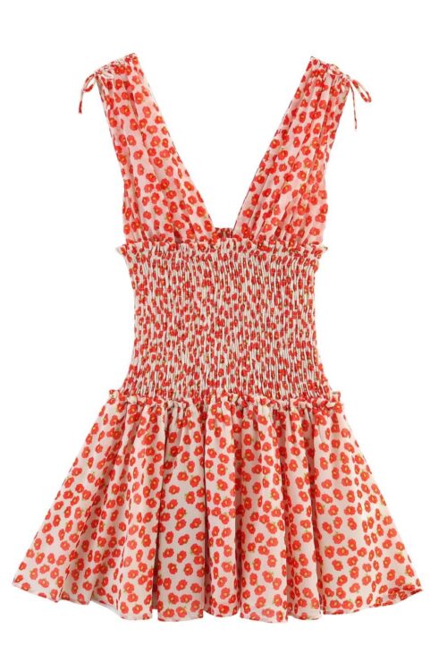 The Rosé Bloom Mini Dress