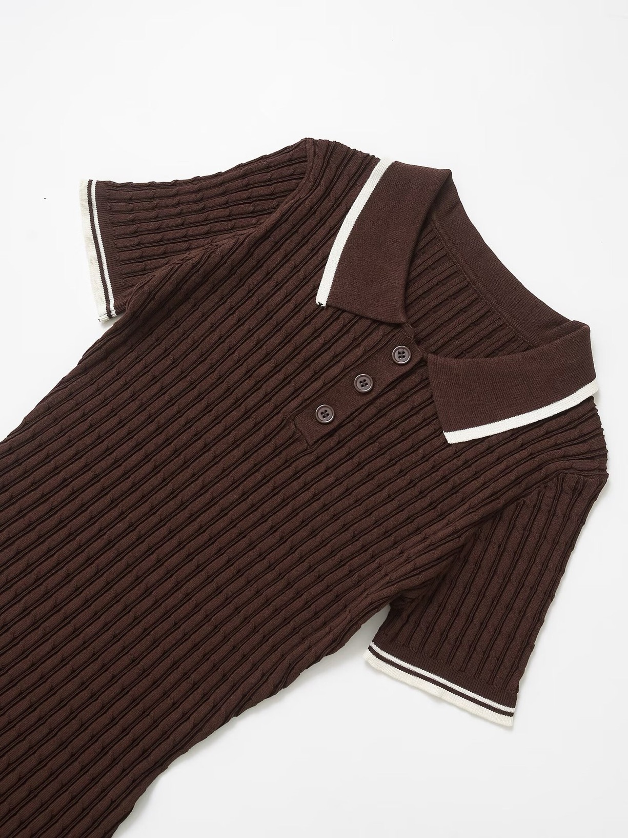 The Cocoa Polo Knit Dress - Image 3